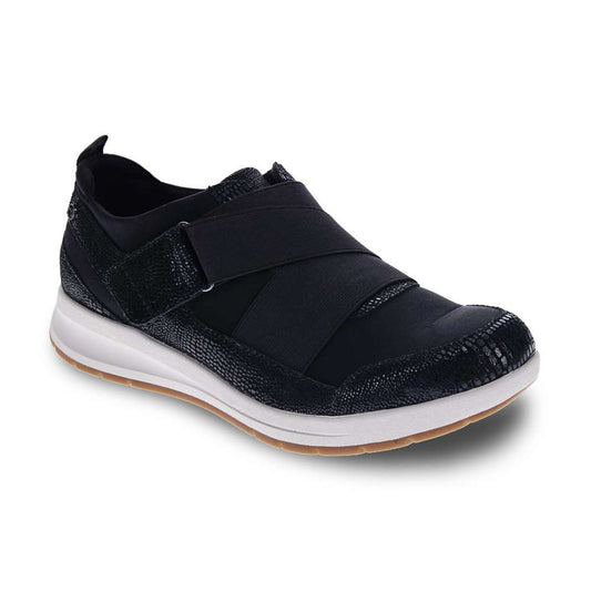 Virginia Adjustable Sneaker - Black Lizard
