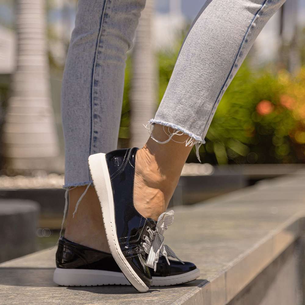 Bridgette Slip-On Sneaker - Black Patent