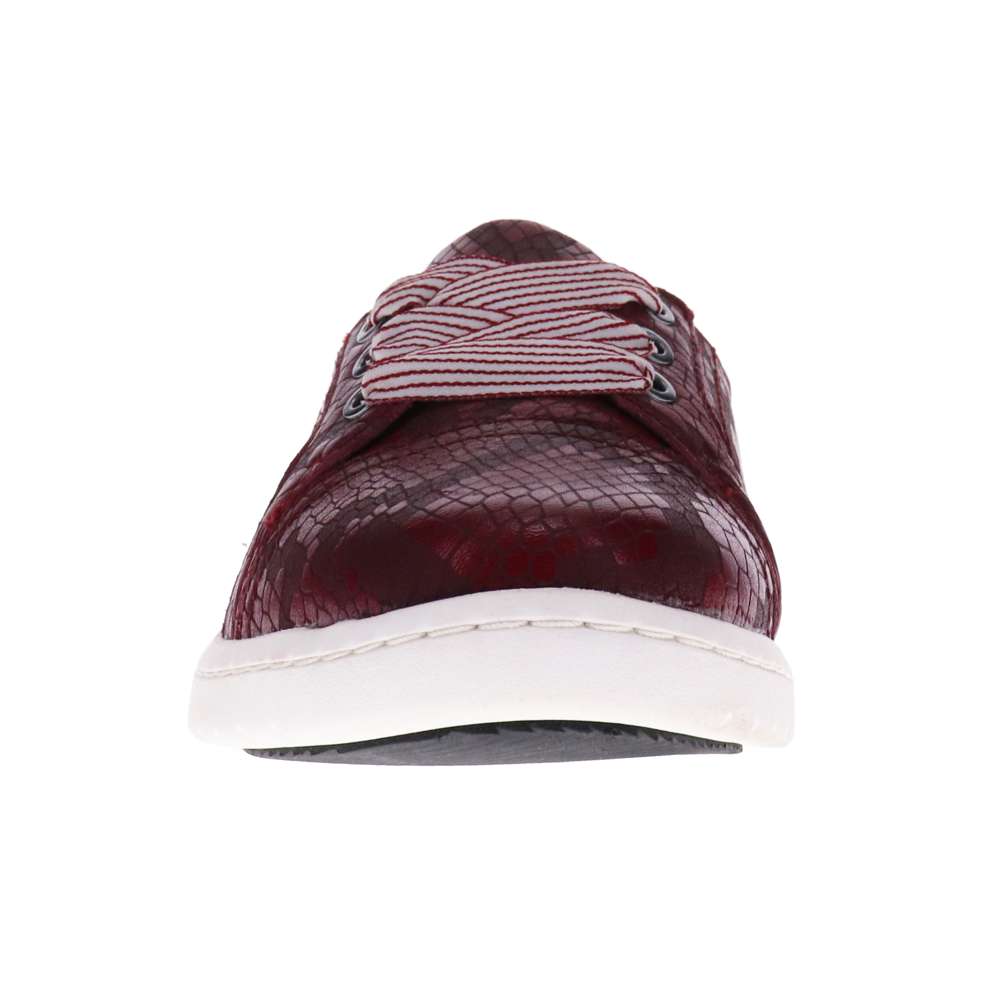 Bridgette Slip-On Sneaker - Burgundy Snake