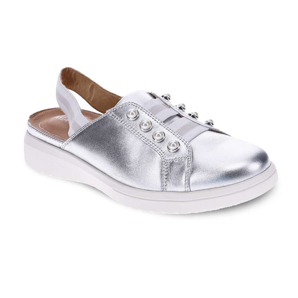 Bugsy Slip-On Sneaker - Silver