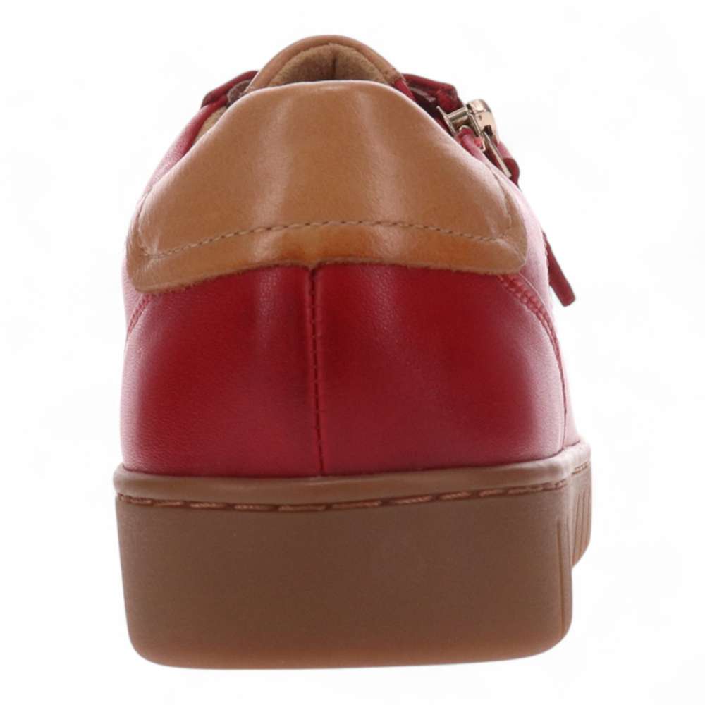 Luna Lace-Up Sneaker - Ruby Red