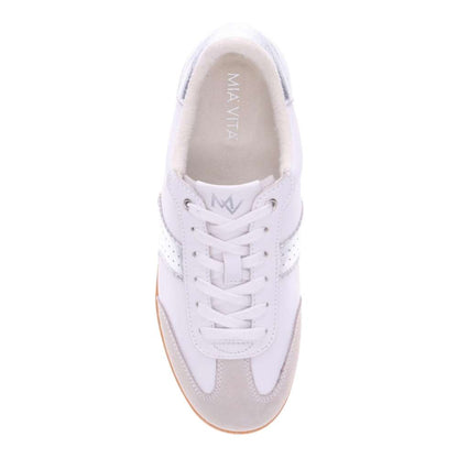 Ramona II Casual Lace-Up Sneaker - White/Silver