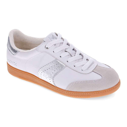 Ramona II Casual Lace-Up Sneaker - White/Silver