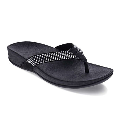 Allora Toe Post Sandal - Black
