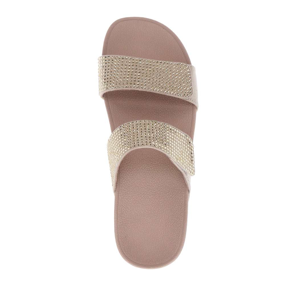Avoca Slide Sandal - Champagne