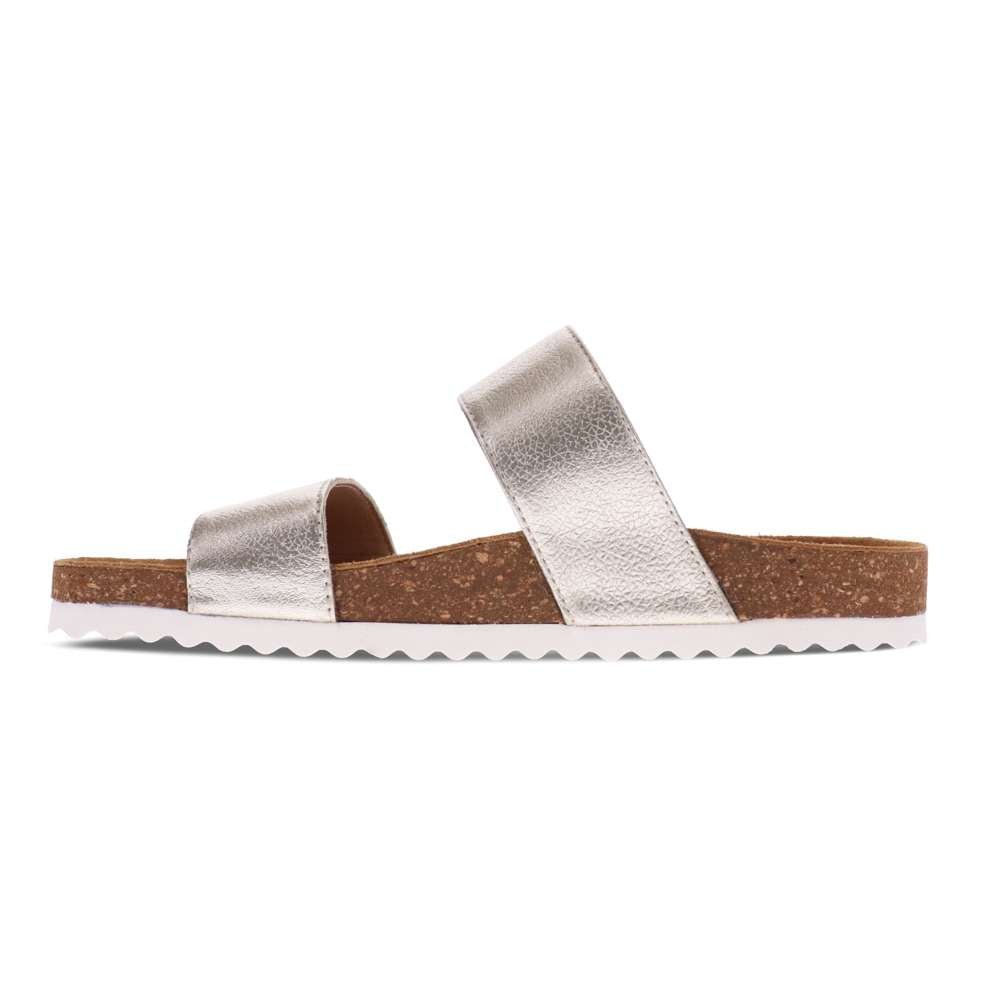 Branch Slide Sandal - Soft Gold