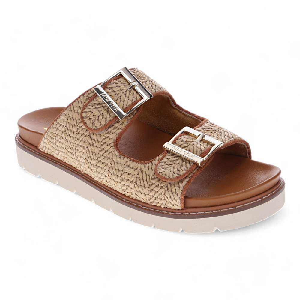 Daisy Slide - Natural Raffia