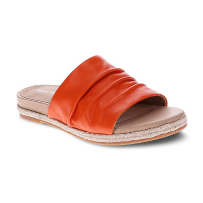 Elle Slide Sandal - Tangerine