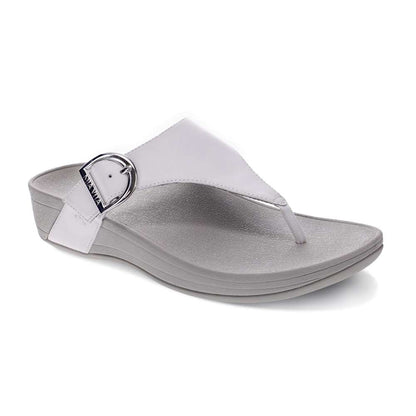 Faith Toe Post Sandal - White