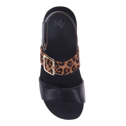 Florini Platform Sandal - Black Leopard