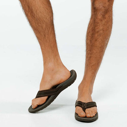 Focus Men's Toe Post Sandal - Brown