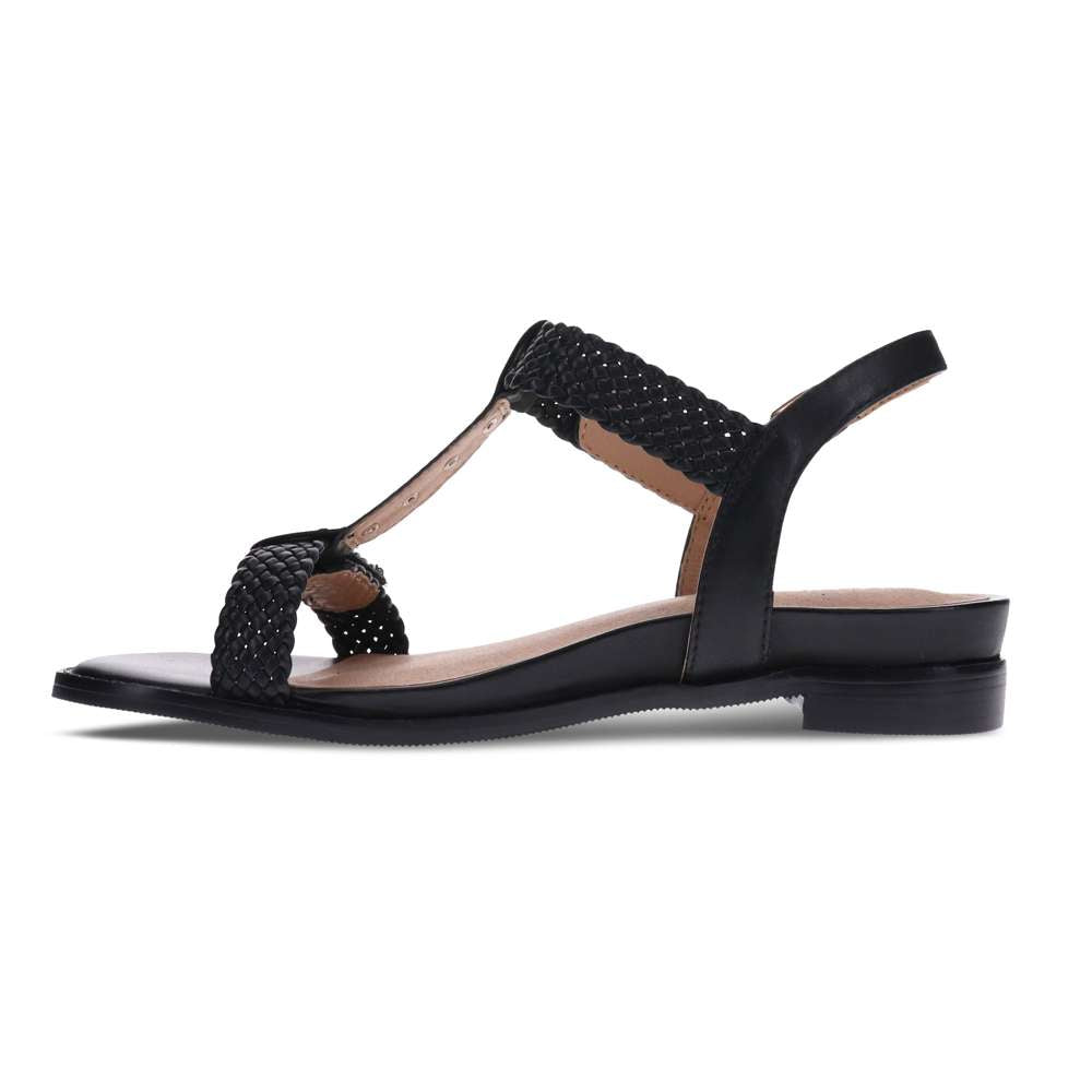 Olympia Adjustable Sandal - Black