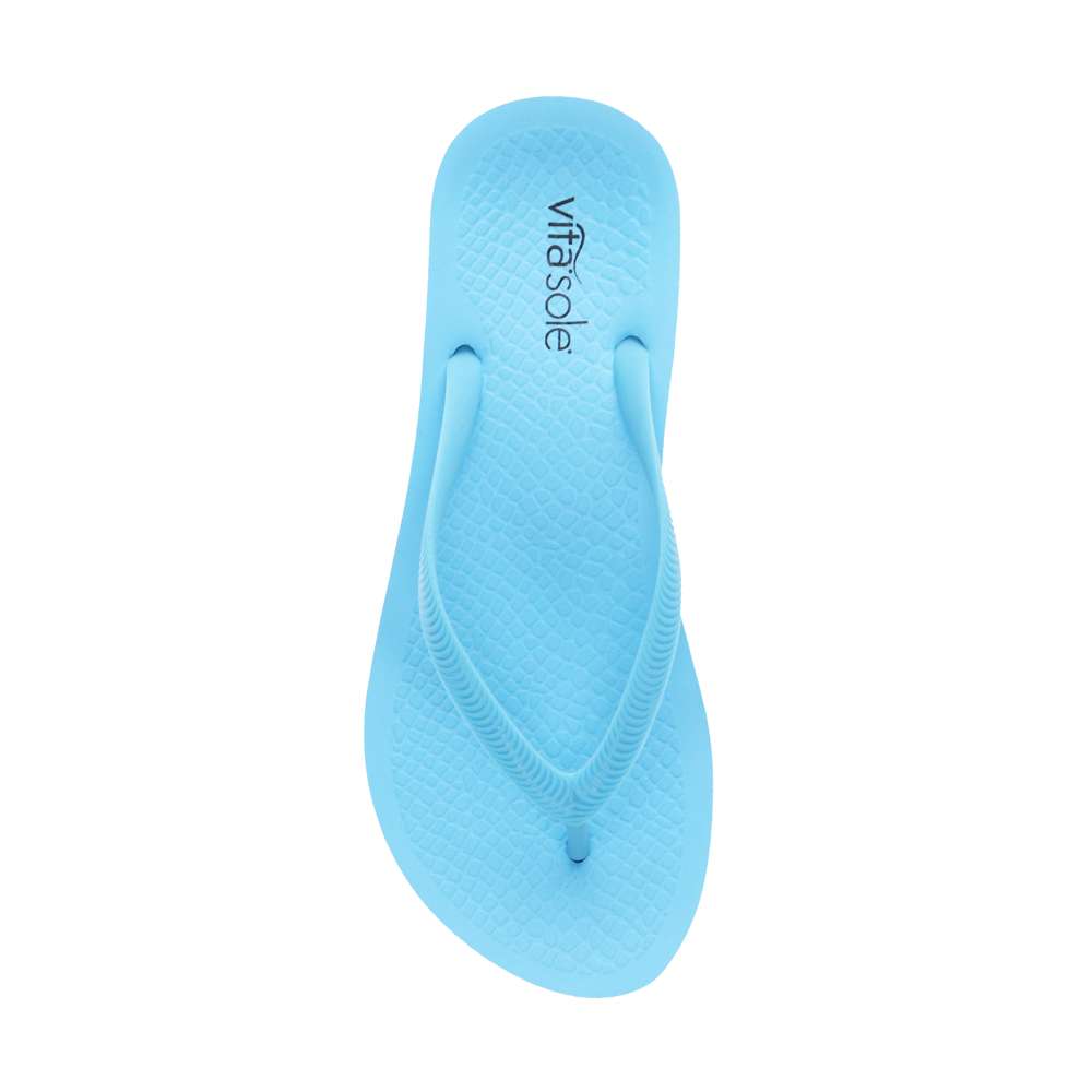 Venice Solid Women's Toe Post Sandal - Blue