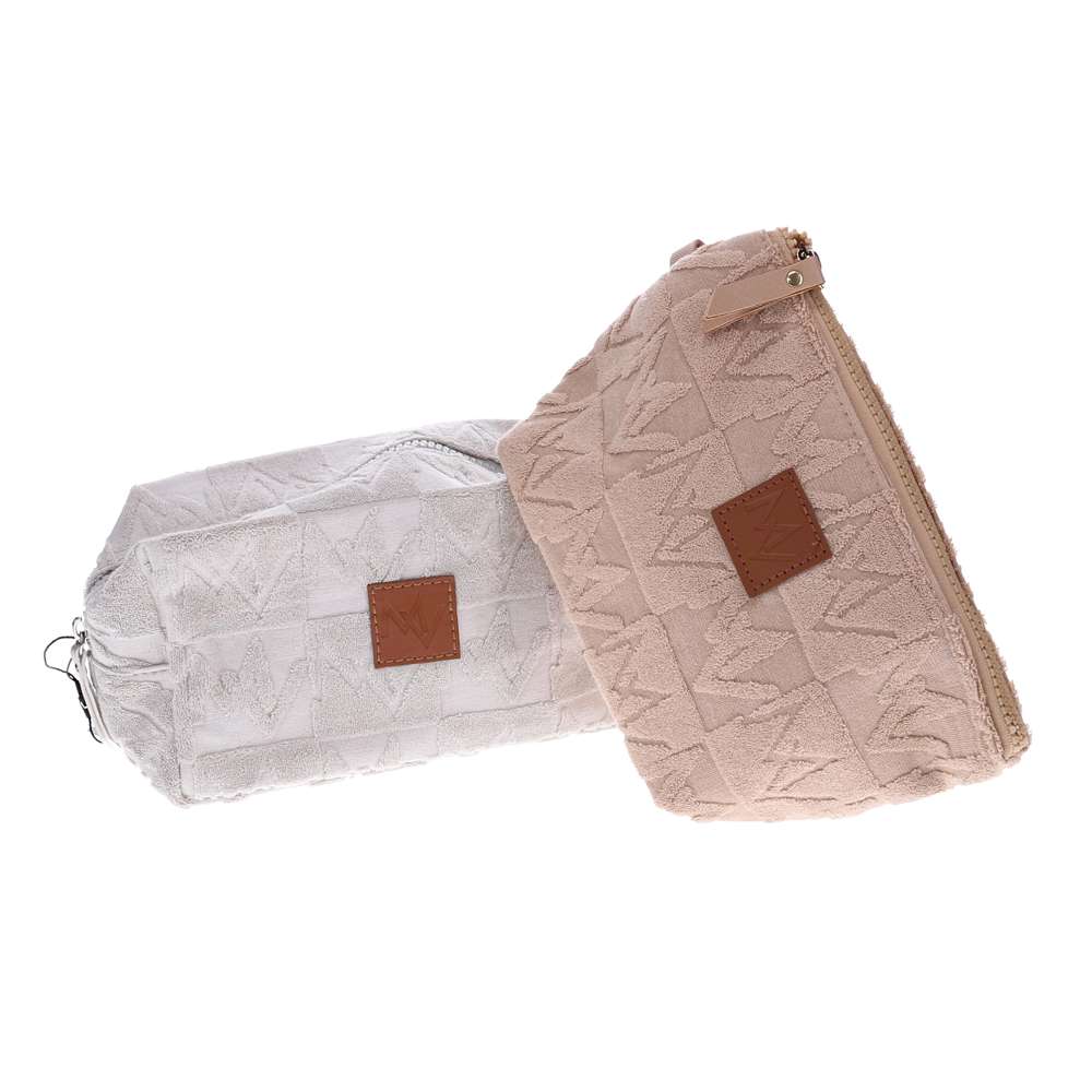 Cosmetic Pouch - Beige/Champagne