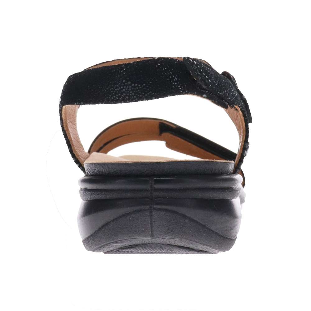 Barbados Sandal - Black French/Lizard