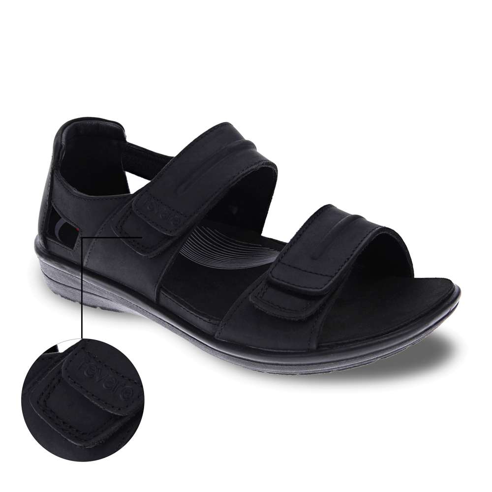 Cairns Heel Counter Sandal - Oiled Black