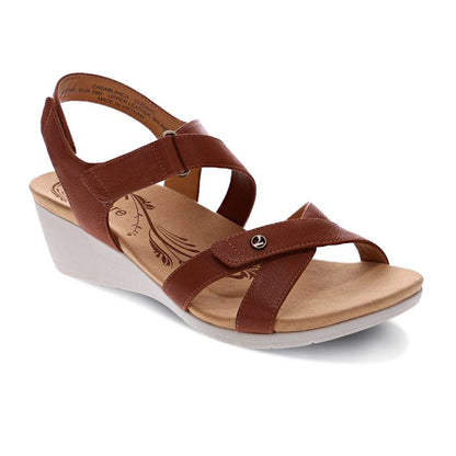 Casablanca Wedge - Cognac