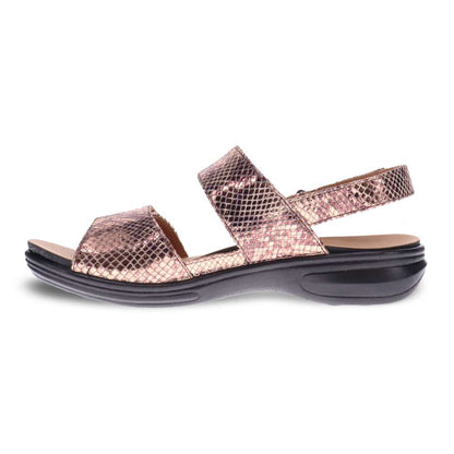 Como Adjustable Sandal - Bronze Snake