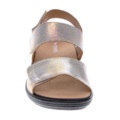 Como Adjustable Sandal - Metallic Interest
