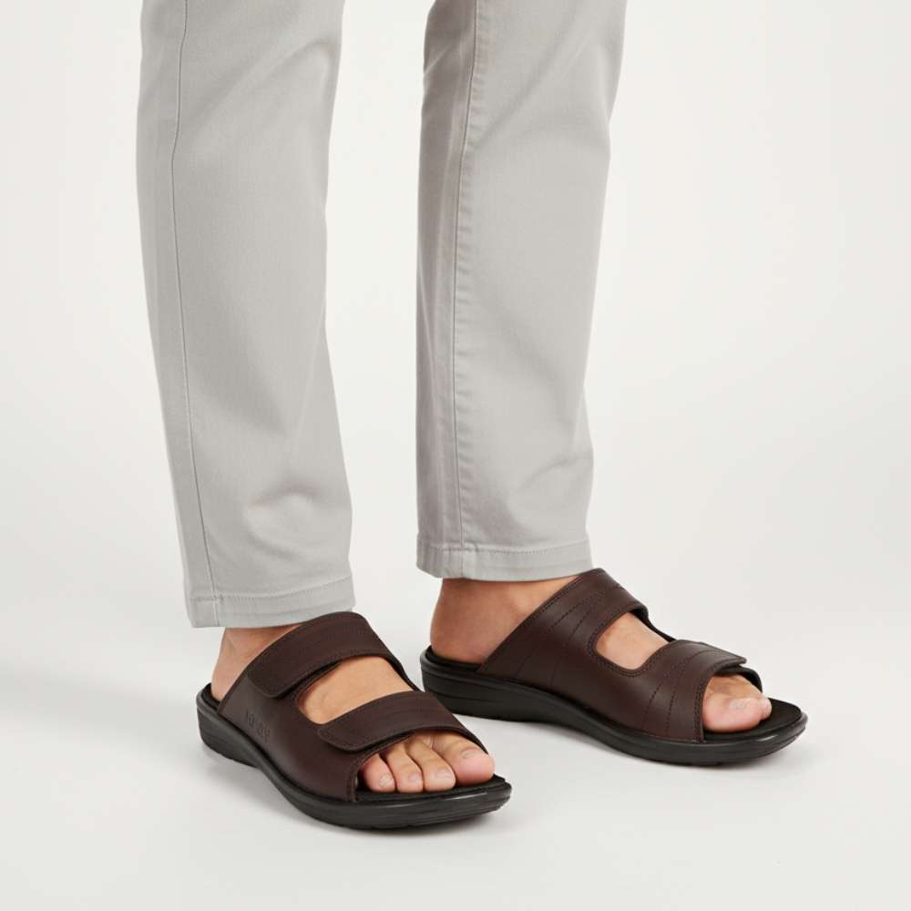 Durban Slide Sandal - Whiskey