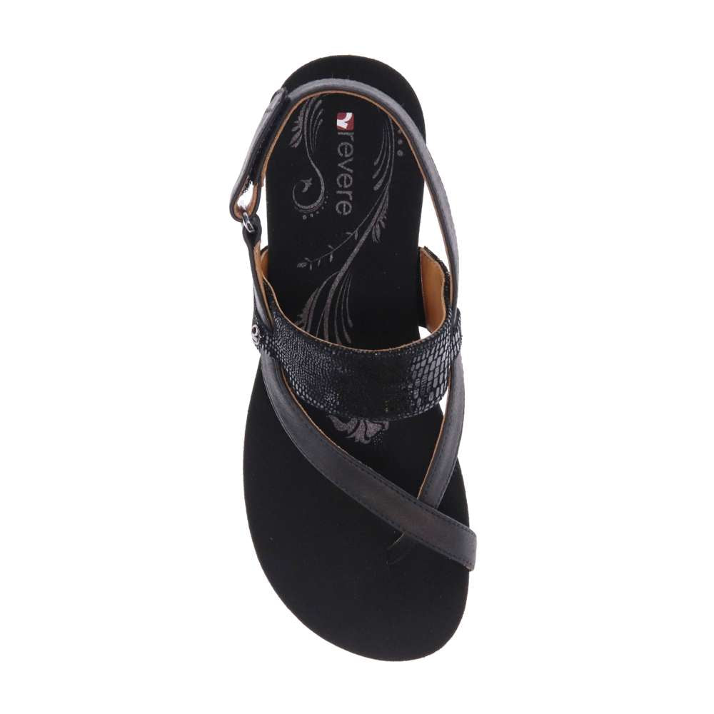 Honolulu Backstrap Wedge - Onyx/Black Lizard