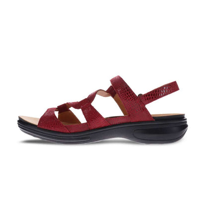 Miami Adjustable Sandal - Cherry Lizard