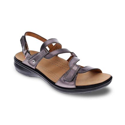 Miami Adjustable Sandal - Gunmetal