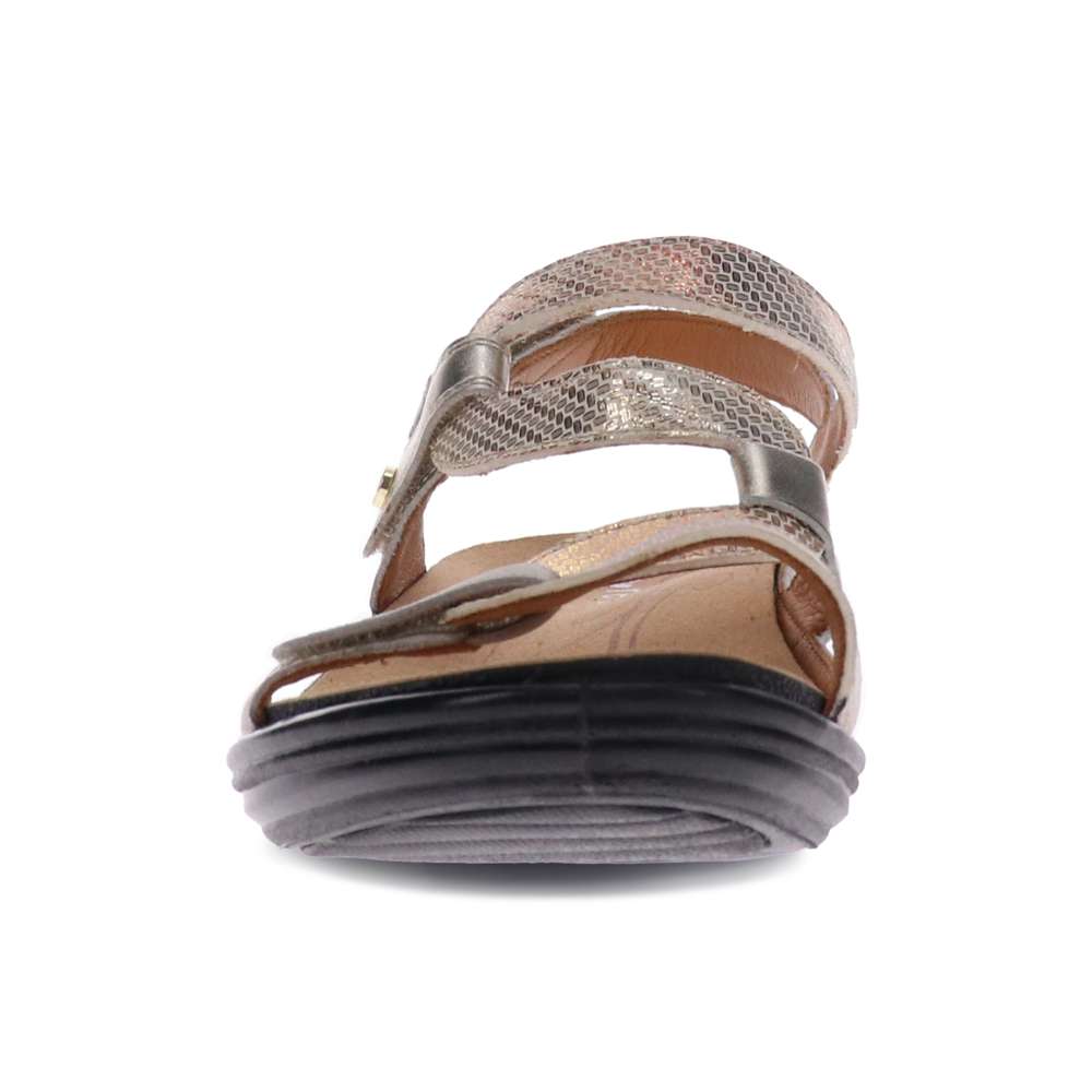 Miami Adjustable Sandal - Mixed Metallic