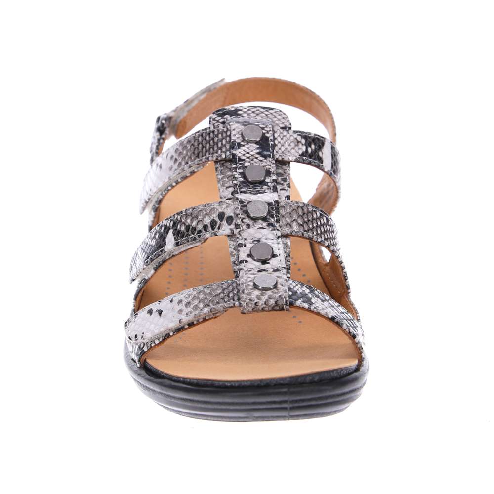 Toledo Backstrap Sandal - Natural Snake