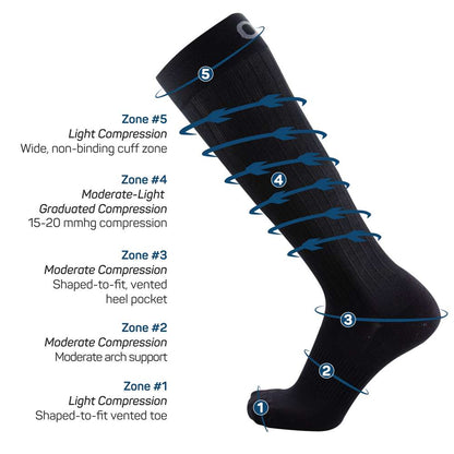 Travel Wellness Compression Socks - Natural