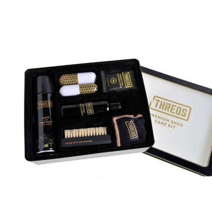 Premium Shoe Care Kit - Black/Copper