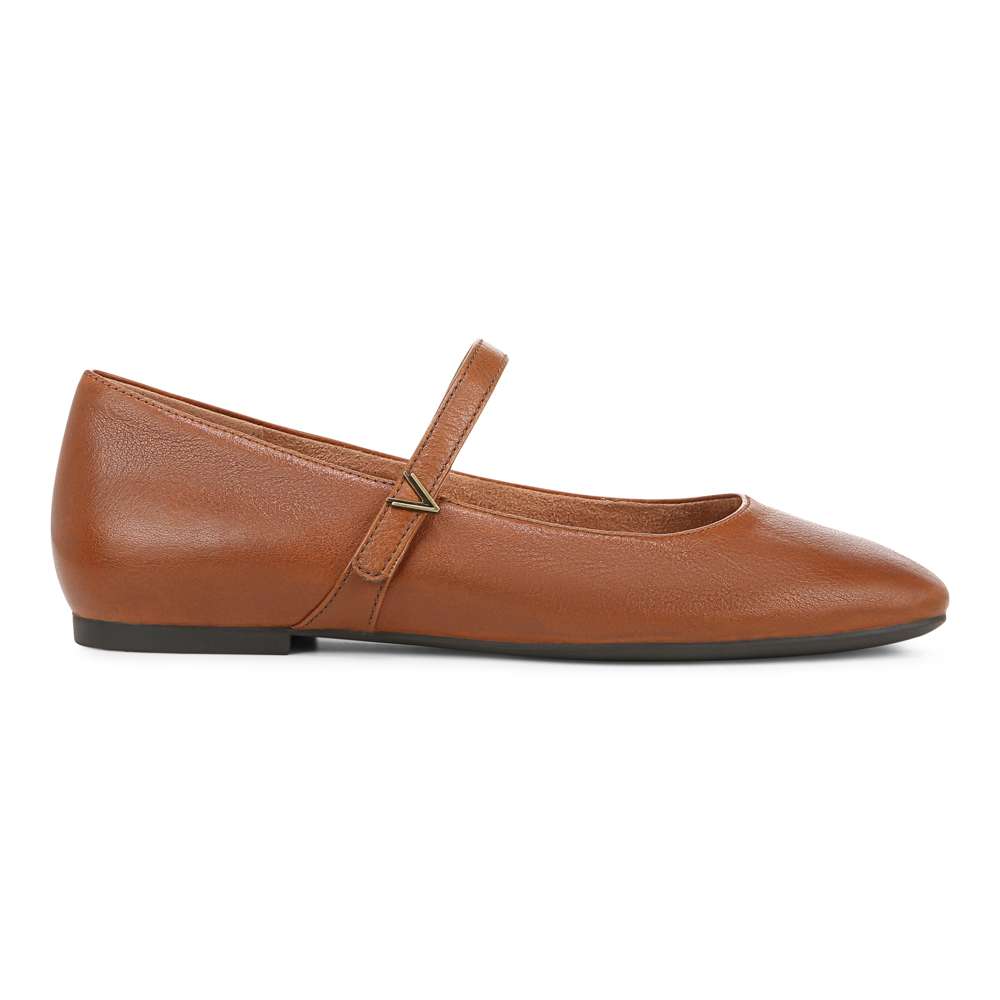 Alameda Mary Jane Flat - Tan