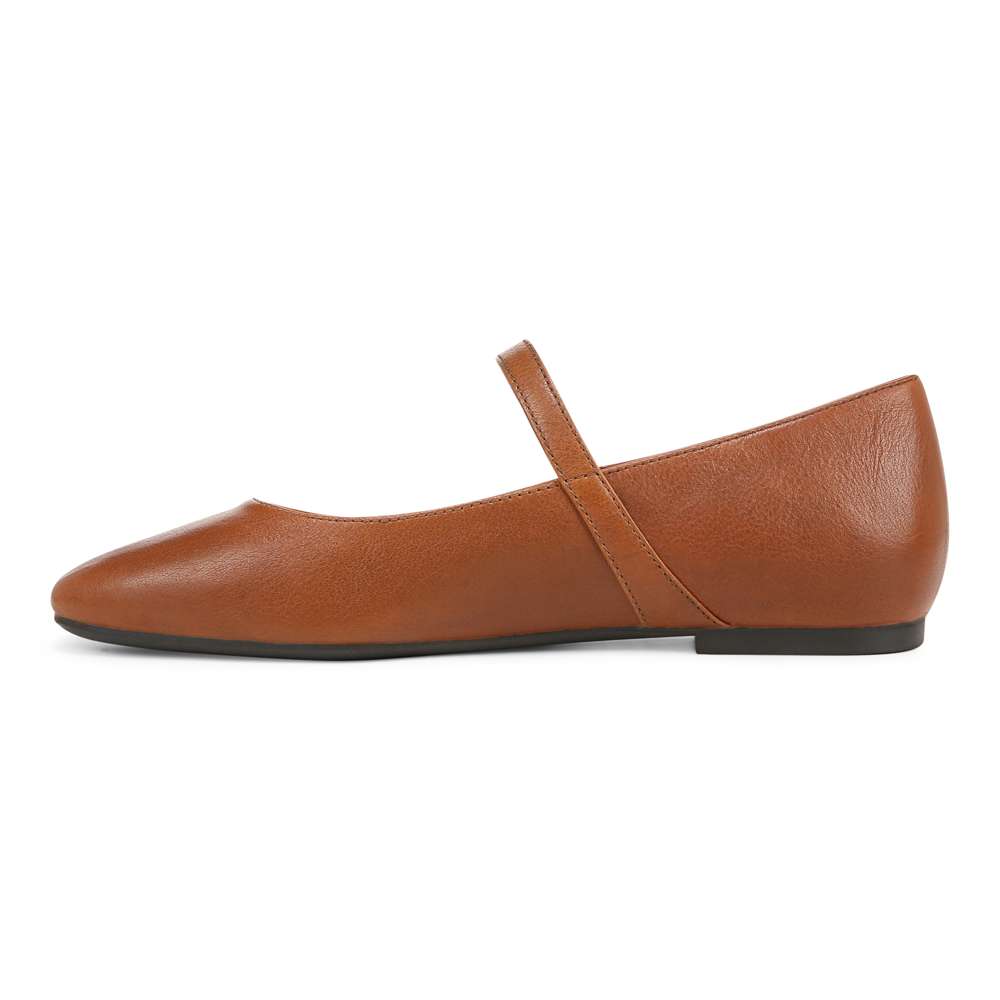 Alameda Mary Jane Flat - Tan