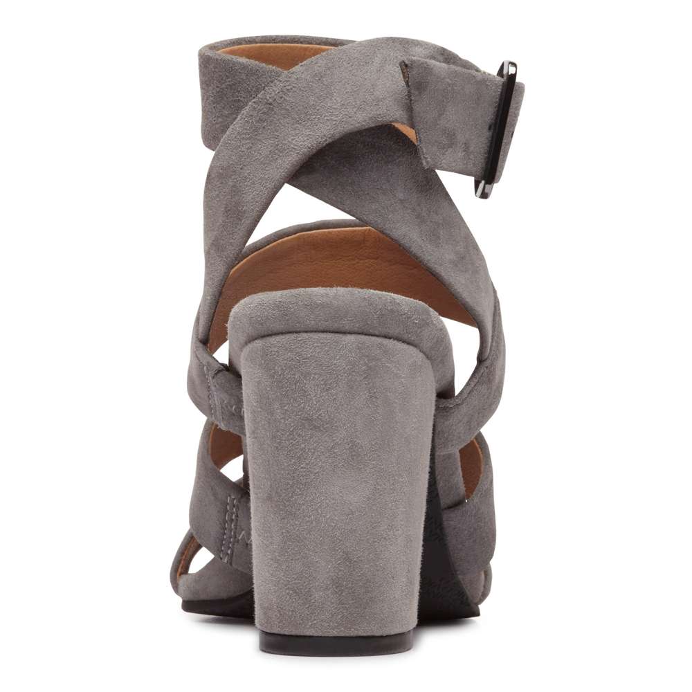 Blaire Heeled Sandal - Charcoal