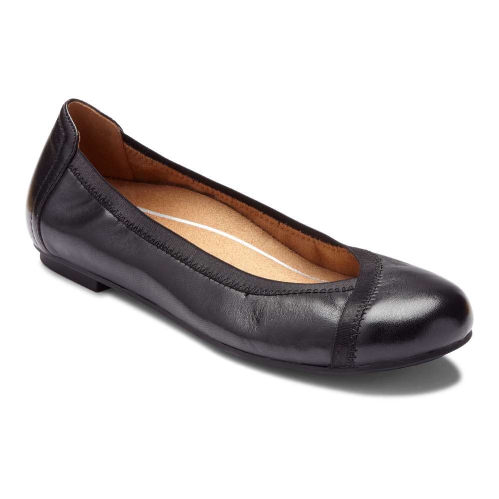 Caroll Ballet Flat - Black Nappa