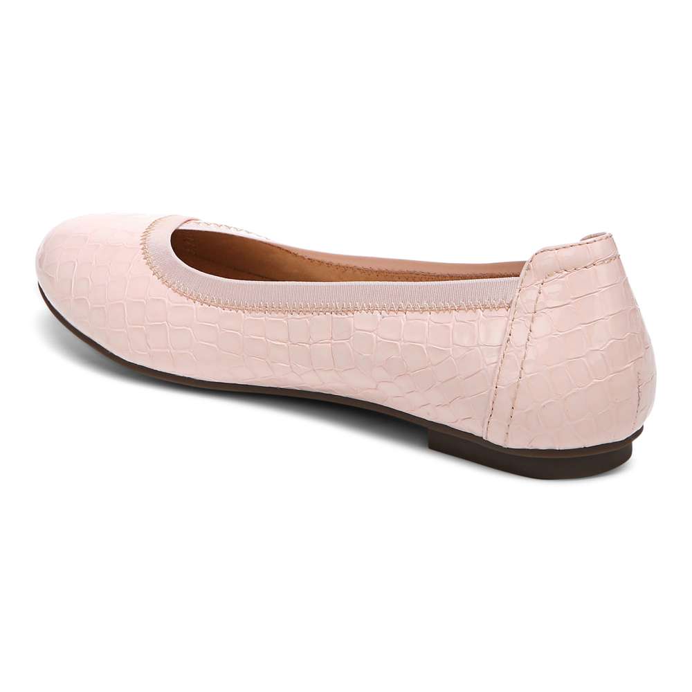 Caroll Ballet Flat - Cloud Pink Patent Croc