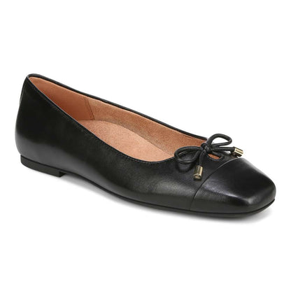 Klara Flat - Black Leather