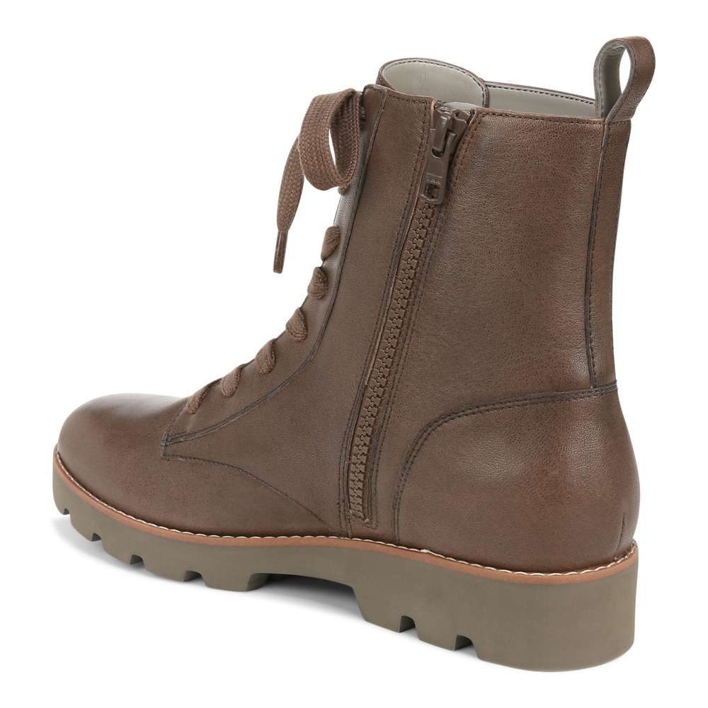 Lani Lace-Up Boot - Greige