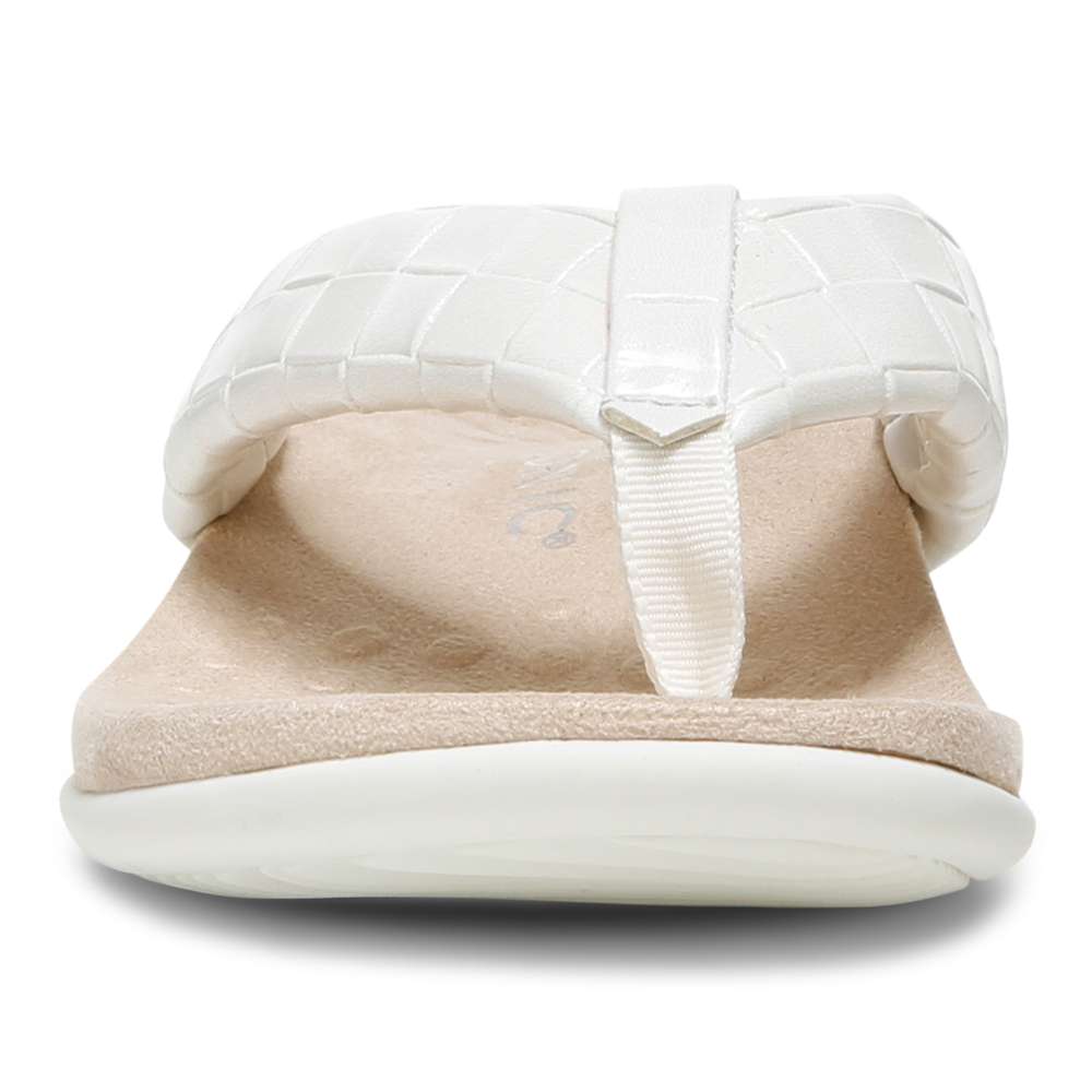 Layne Toe Post Sandal - Cream Woven