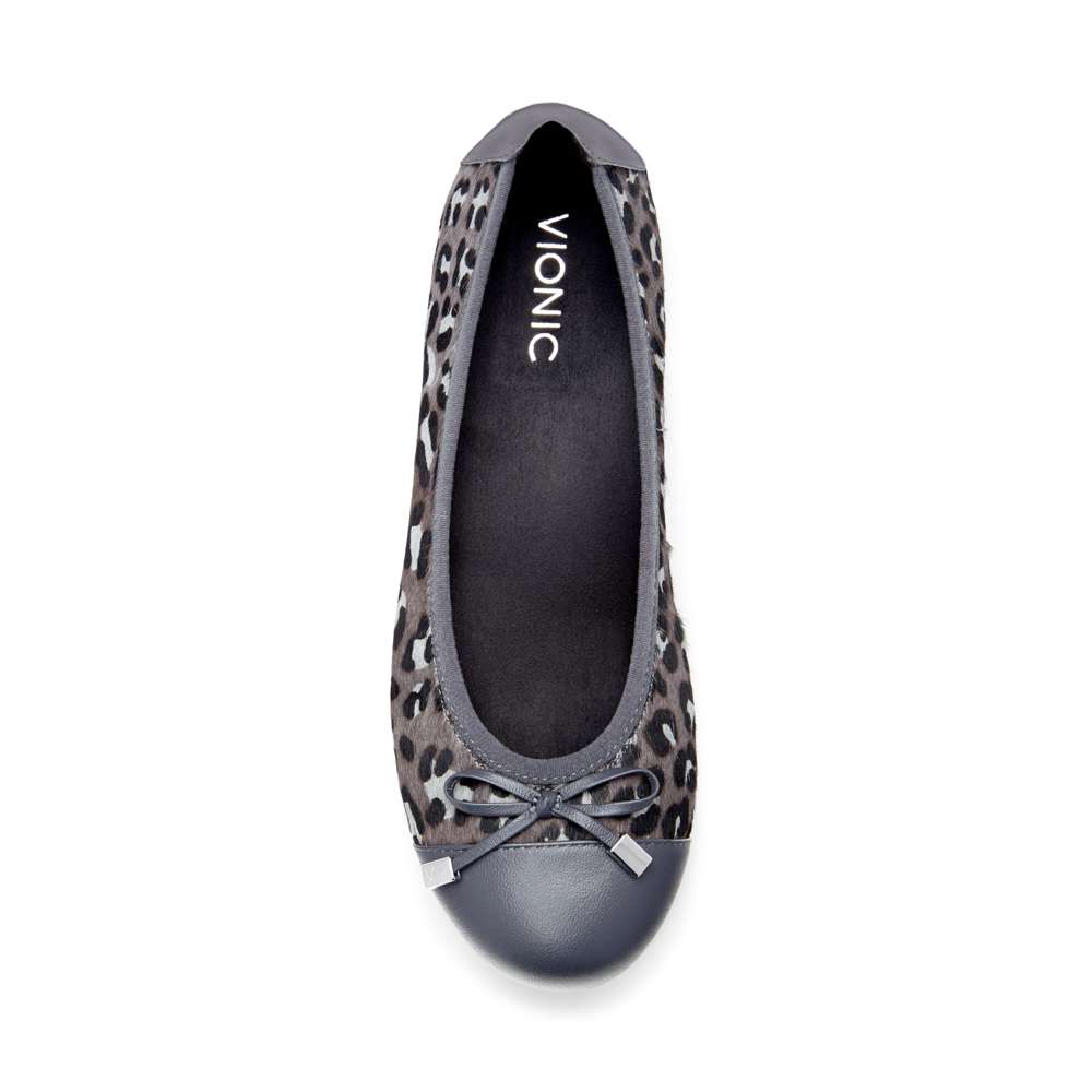 Minna Ballet Flat - Grey Leopard