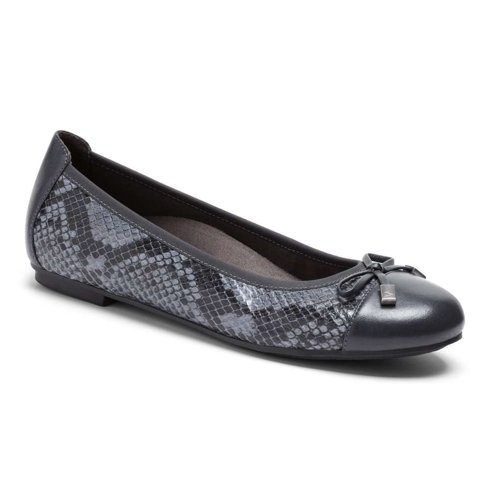 Minna Ballet Flat - Grey Snake
