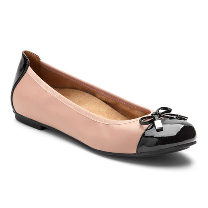Minna Ballet Flat - Rose/Black