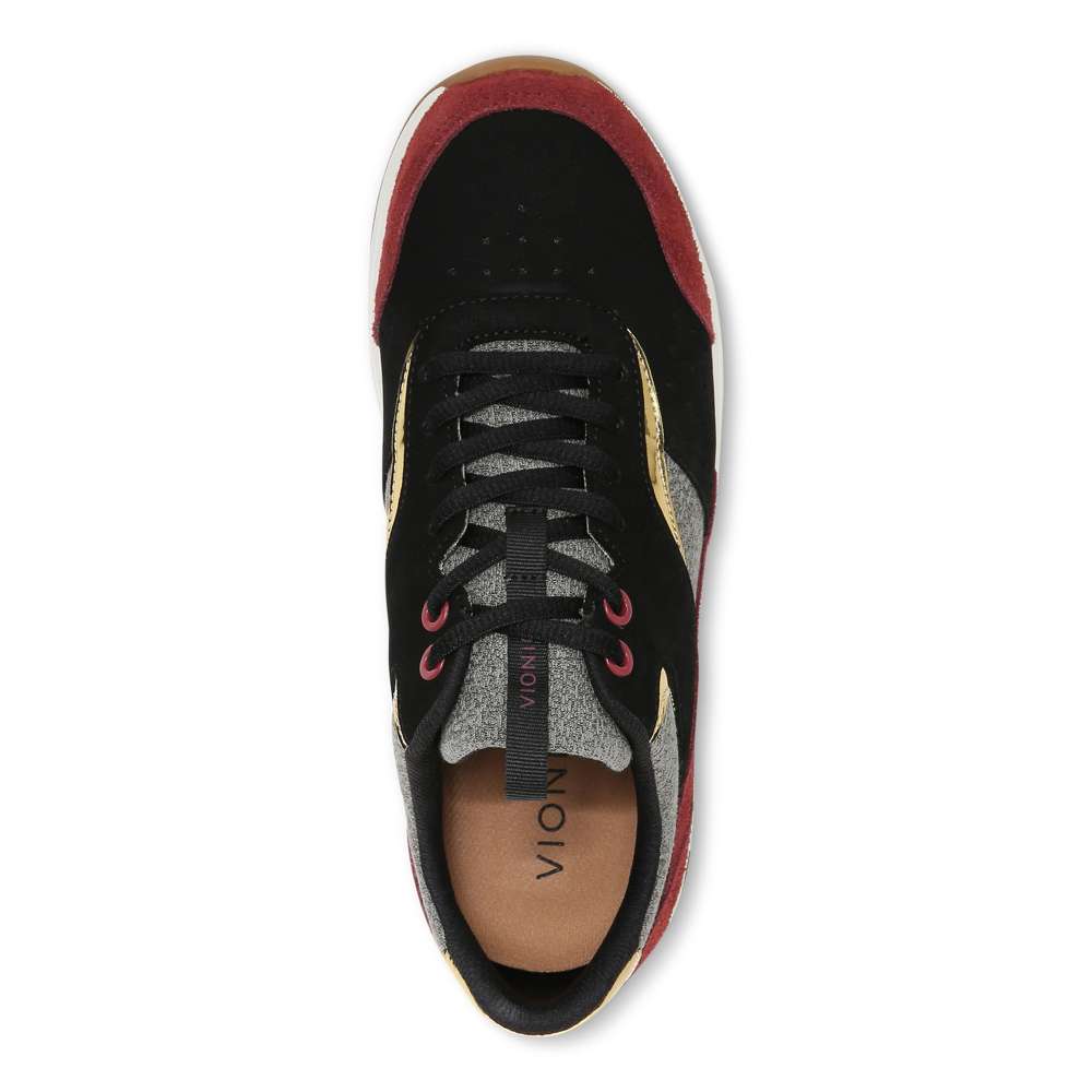 Nova Casual Sneaker - Black/Shiraz