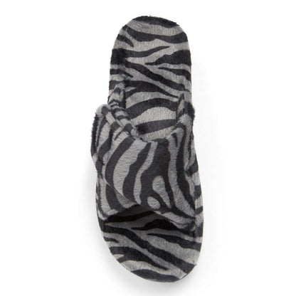 Relax Slipper - Dark Grey Zebra
