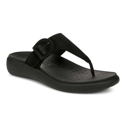 Activate Recovery Sandal - Black Suede