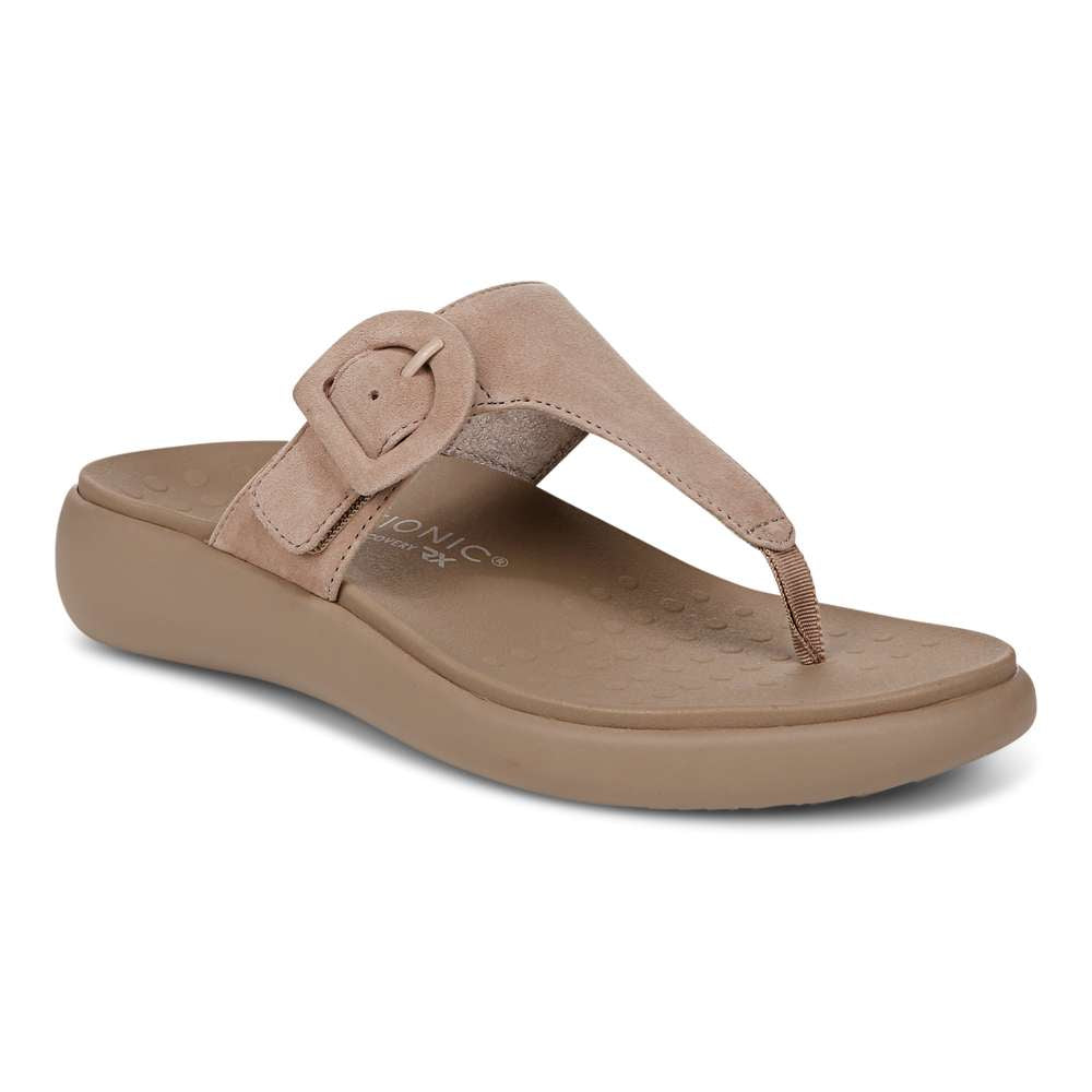 Activate Recovery Sandal - Taupe Suede