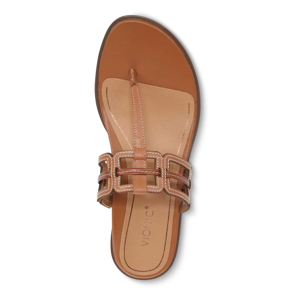 Alvana Toe Post Sandal - Tan