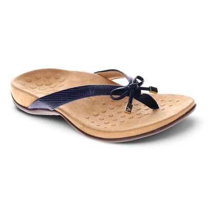 Bella Toe Post Sandal - Navy Lizard