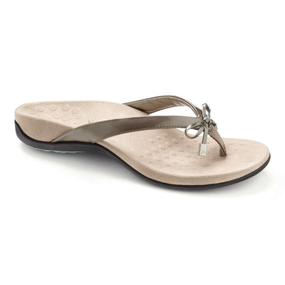 Bella Toe Post Sandal - Pewter