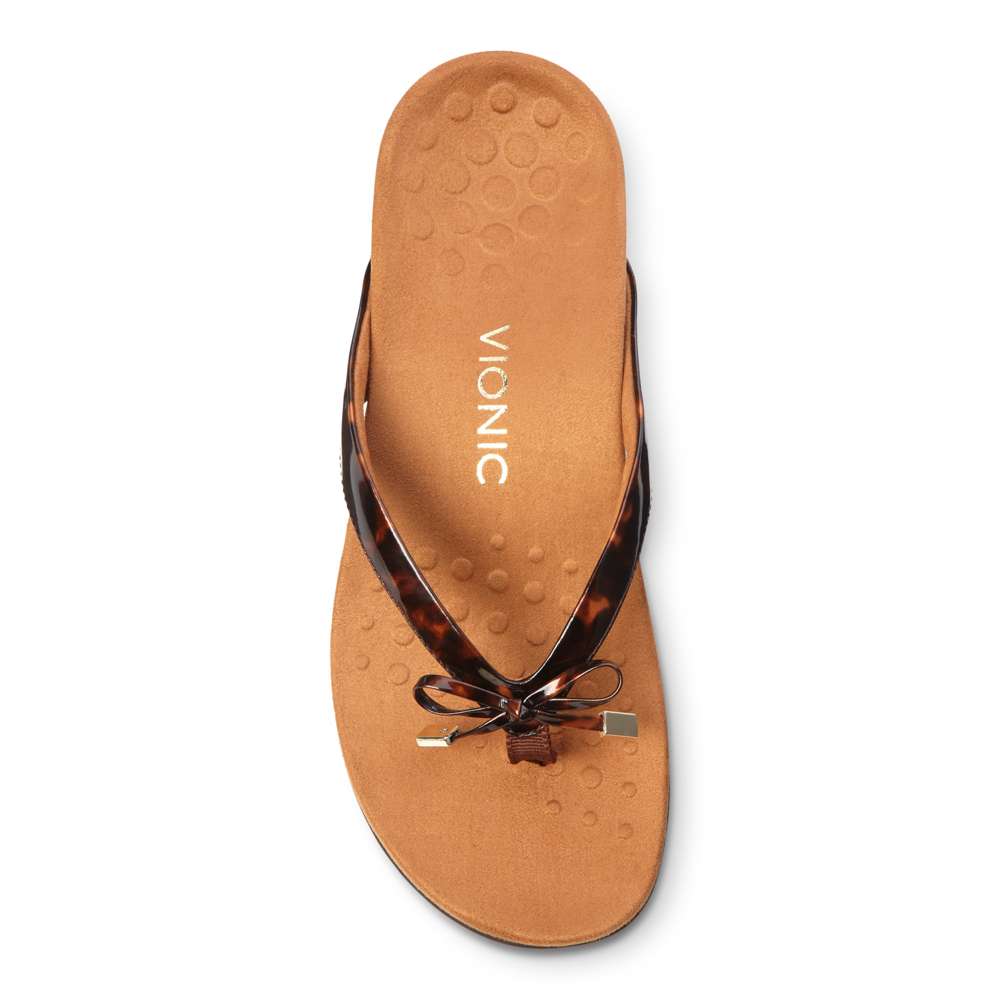 Bella Toe Post Sandal - Tortoise